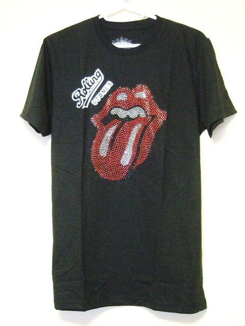 ★ロックTシャツ★The Rolling Stones★ラインストーン★ローリングストーンズ★L★ < 男性ファッション  ★ロックTシャツ★The Rolling Stones★ラインストーン★ローリングストーンズ★L★  < 男性ファッションの