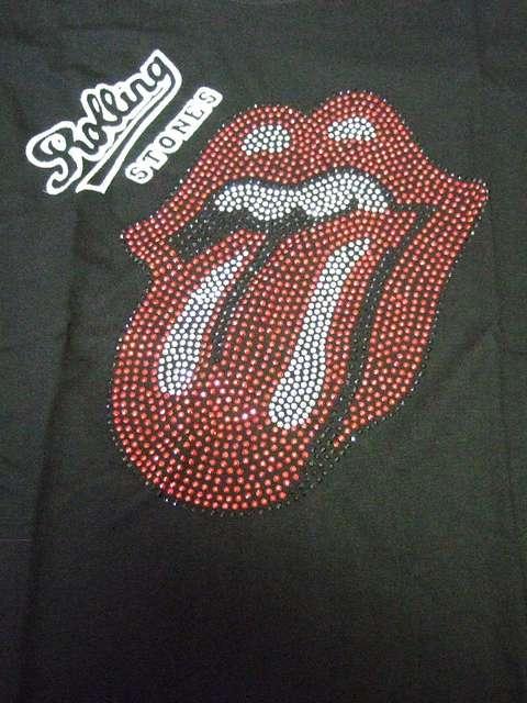 ★ロックTシャツ★The Rolling Stones★ラインストーン★ローリングストーンズ★L★ < 男性ファッション  ★ロックTシャツ★The Rolling Stones★ラインストーン★ローリングストーンズ★L★ < 男性ファッションの