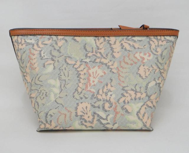 TORY BURCH トリーバーチ PVC×レザー ボタニカル柄ポーチ<USED>【送料無料】 < ブランド TORY BURCH トリーバーチ PVC×レザー ボタニカル柄ポーチ<USED>【送料無料】 < ブランドの