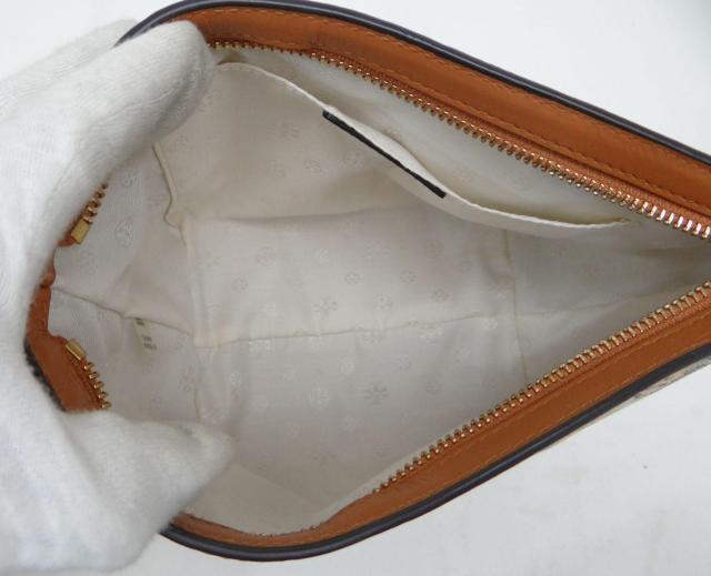 TORY BURCH トリーバーチ PVC×レザー ボタニカル柄ポーチ<USED>【送料無料】 < ブランド TORY BURCH トリーバーチ PVC×レザー ボタニカル柄ポーチ<USED>【送料無料】 < ブランドの