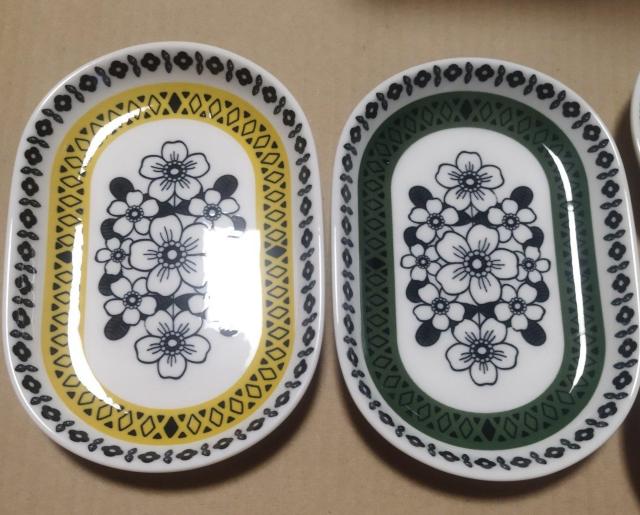 レトロ 北欧調 花柄オーバルプレート 小皿 豆皿 昭和レトロ風 < インテリア/ライフ  レトロ 北欧調 花柄オーバルプレート 小皿 豆皿 昭和レトロ風 < インテリア/ライフの