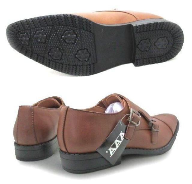 1円~C823新品AAAストレートチップ/ダブルモンクストラップ防滑ソール27a3E LBR♂ < 男性ファッション  1円~C823新品AAAストレートチップ/ダブルモンクストラップ防滑ソール27a3E LBR♂ < 男性ファッションの