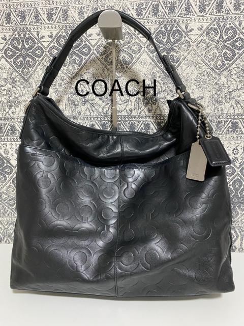 【美品】 COACH コーチ オプアート レザー ワンショルダーバッグ 肩掛け < ブランド  【美品】 COACH コーチ オプアート レザー ワンショルダーバッグ 肩掛け  < ブランドの