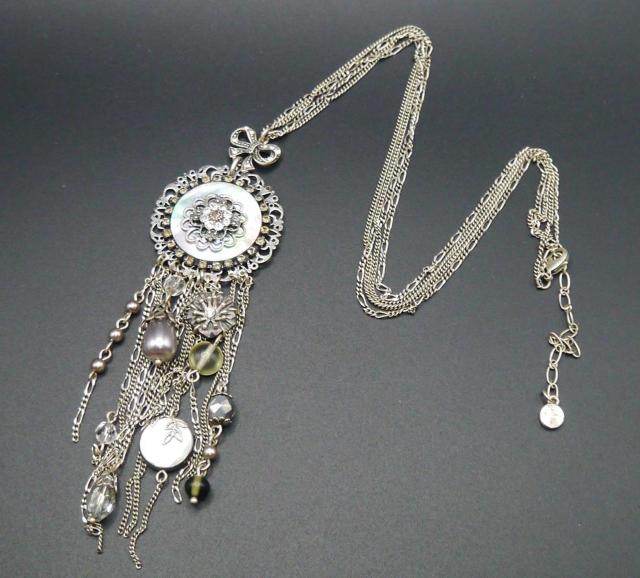 新品bohmゴスロリ姫系アンティーク調ゴシック花ネックレス < 女性アクセサリー/時計  新品bohmゴスロリ姫系アンティーク調ゴシック花ネックレス < 女性アクセサリー/時計の