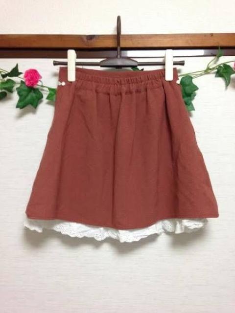 titty&Co★ティティー&コー★オレンジ レース スカート フリー < ブランド  titty&Co★ティティー&コー★オレンジ レース スカート フリー < ブランドの