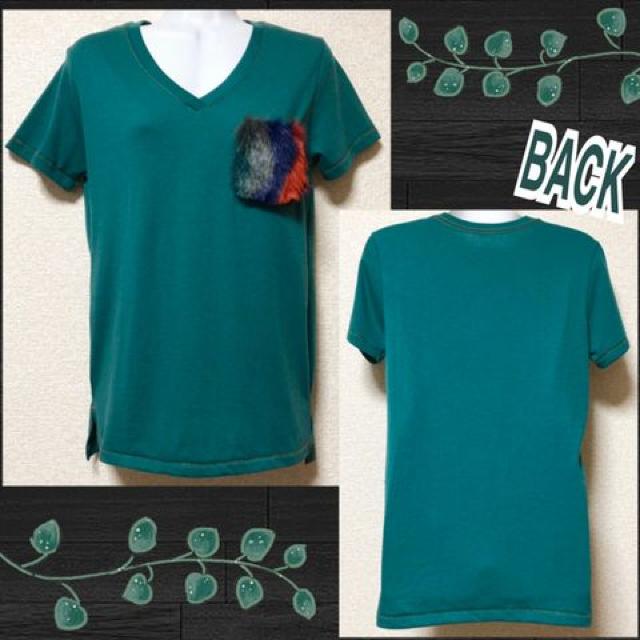 【新品】MIXカラーファーポケット付Tシャツ < ブランド 【新品】MIXカラーファーポケット付Tシャツ < ブランドの