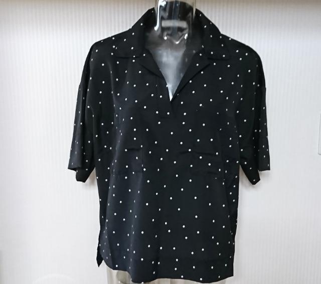 サマンサモスモス ブルー★ドット柄 プルオーバー シャツ < ブランド  サマンサモスモス ブルー★ドット柄 プルオーバー シャツ  < ブランドの