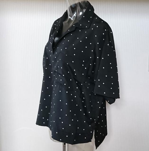 サマンサモスモス ブルー★ドット柄 プルオーバー シャツ < ブランド  サマンサモスモス ブルー★ドット柄 プルオーバー シャツ < ブランドの