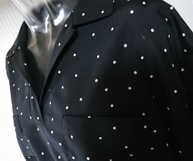 サマンサモスモス ブルー★ドット柄 プルオーバー シャツ < ブランド  サマンサモスモス ブルー★ドット柄 プルオーバー シャツ < ブランドの