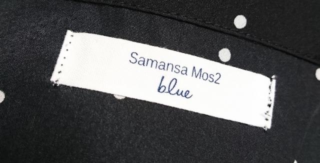 サマンサモスモス ブルー★ドット柄 プルオーバー シャツ < ブランド  サマンサモスモス ブルー★ドット柄 プルオーバー シャツ < ブランドの