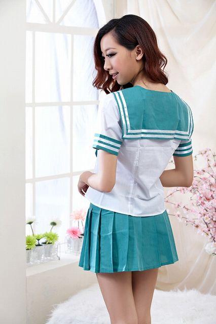 リボンが可愛いミニスカセーラー服コス グリーン < 女性ファッション  リボンが可愛いミニスカセーラー服コス グリーン < 女性ファッションの