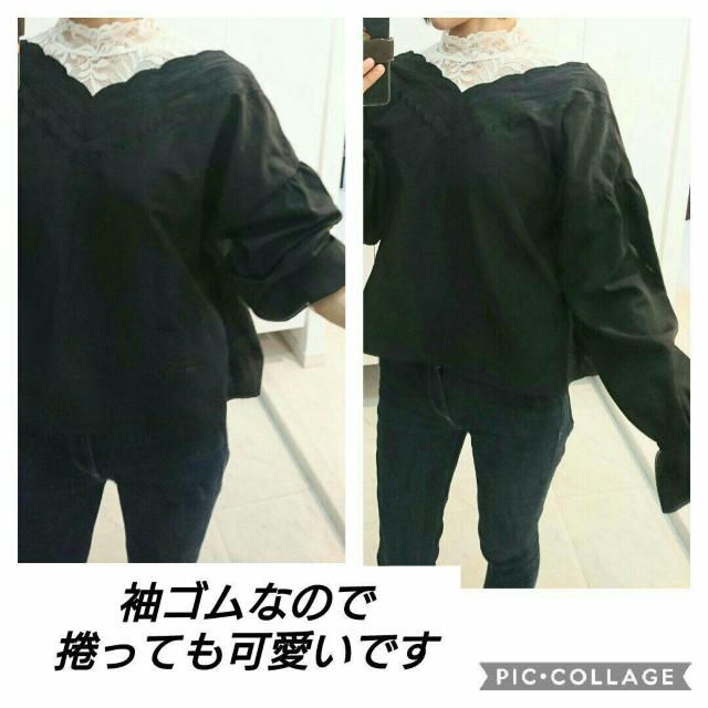 値下げ スリーブ袖 トップス ブラック サイズM < 女性ファッション  値下げ スリーブ袖 トップス ブラック サイズM < 女性ファッションの