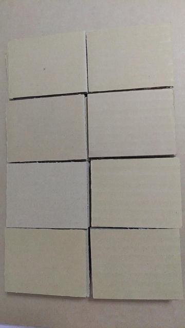 裁断済み段ボール板 9×7cm 40枚セット < インテリア/ライフ 裁断済み段ボール板 9×7cm 40枚セット < インテリア/ライフの