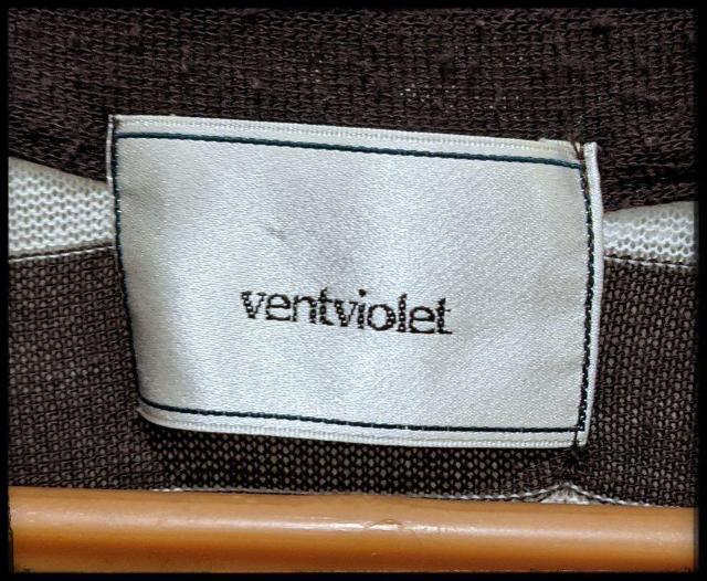 ★ventviolet★ヴァンヴィオレ★カーディガン★白茶ボーダー★七分袖★Mサイズ★春先から秋口までに★まとめ買い歓迎★ < 女性ファッション  ★ventviolet★ヴァンヴィオレ★カーディガン★白茶ボーダー★七分袖★Mサイズ★春先から秋口までに★まとめ買い歓迎★ < 女性ファッションの