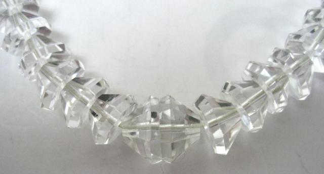 極美品 シルバークラスプ 水晶クオーツ ネックレス グラデーション約4〜10mm < 女性アクセサリー/時計  極美品 シルバークラスプ 水晶クオーツ ネックレス グラデーション約4〜10mm < 女性アクセサリー/時計の