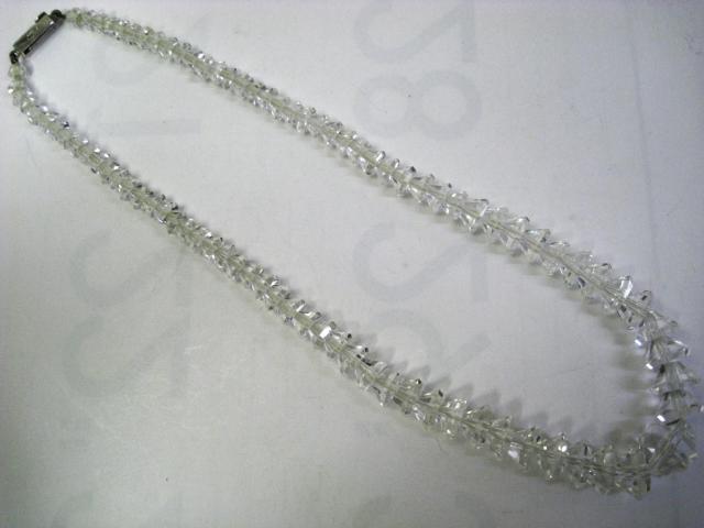 極美品 シルバークラスプ 水晶クオーツ ネックレス グラデーション約4〜10mm < 女性アクセサリー/時計  極美品 シルバークラスプ 水晶クオーツ ネックレス グラデーション約4〜10mm < 女性アクセサリー/時計の