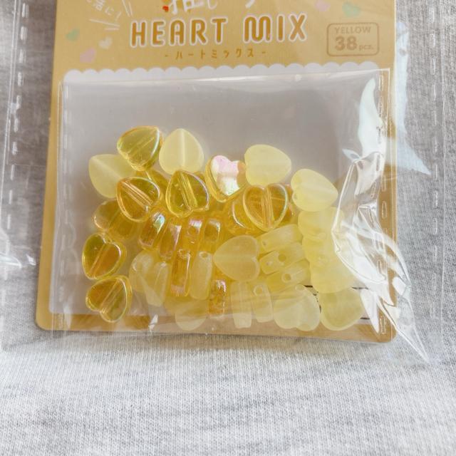 推しカラー 黄色 ビーズミックス ハート ハンドメイド オタ活 推し活 ☆彡 N2m < ペット/手芸/園芸  推しカラー 黄色 ビーズミックス ハート ハンドメイド オタ活 推し活 ☆彡 N2m < ペット/手芸/園芸の