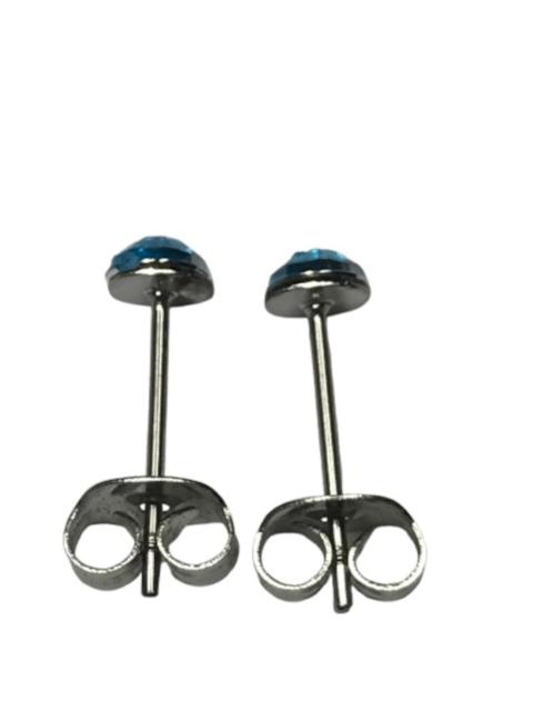 2個1セット 幅4mm ラインストーン スタッドピアス スカイブルー 両耳用 ステンレス アクリル製 シンプル つけっぱなしOK < 女性アクセサリー/時計  2個1セット 幅4mm ラインストーン スタッドピアス スカイブルー 両耳用 ステンレス アクリル製 シンプル つけっぱなしOK < 女性アクセサリー/時計の