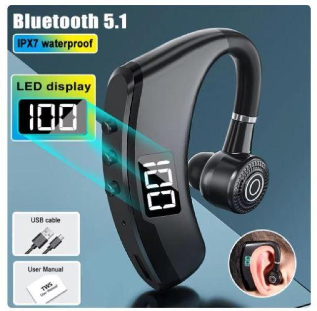 V9PRO Bluetooth ワイヤレスヘッドセット 片耳 イヤホン スポーツ ノイズキャンセリング ハンズフリ LED 110 < 家電/AV V9PRO Bluetooth ワイヤレスヘッドセット 片耳 イヤホン スポーツ ノイズキャンセリング ハンズフリ LED 110 < 家電/AVの