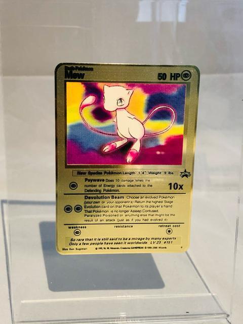 【超限定・1枚のみ】ミュウ ポケモン ゴールドメタルカード 高級感重厚 コレクション向け ポケカ オリカ GXマーカーなどにも < トレーディングカード 【超限定・1枚のみ】ミュウ ポケモン ゴールドメタルカード 高級感重厚 コレクション向け ポケカ オリカ GXマーカーなどにも < トレーディングカードの