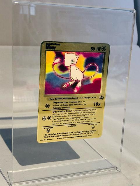 【超限定・1枚のみ】ミュウ ポケモン ゴールドメタルカード 高級感重厚 コレクション向け ポケカ オリカ GXマーカーなどにも < トレーディングカード 【超限定・1枚のみ】ミュウ ポケモン ゴールドメタルカード 高級感重厚 コレクション向け ポケカ オリカ GXマーカーなどにも < トレーディングカードの