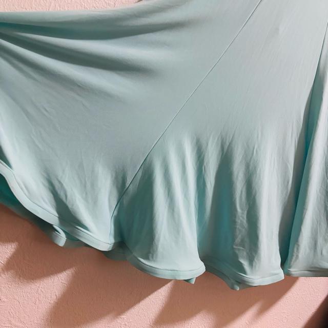 社交ダンスドレス M ミントグリーン ドレープデザイン < レジャー/スポーツ 社交ダンスドレス M ミントグリーン ドレープデザイン < レジャー/スポーツの