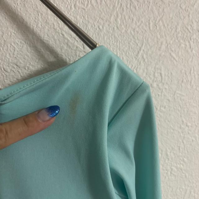 社交ダンスドレス M ミントグリーン ドレープデザイン < レジャー/スポーツ 社交ダンスドレス M ミントグリーン ドレープデザイン < レジャー/スポーツの