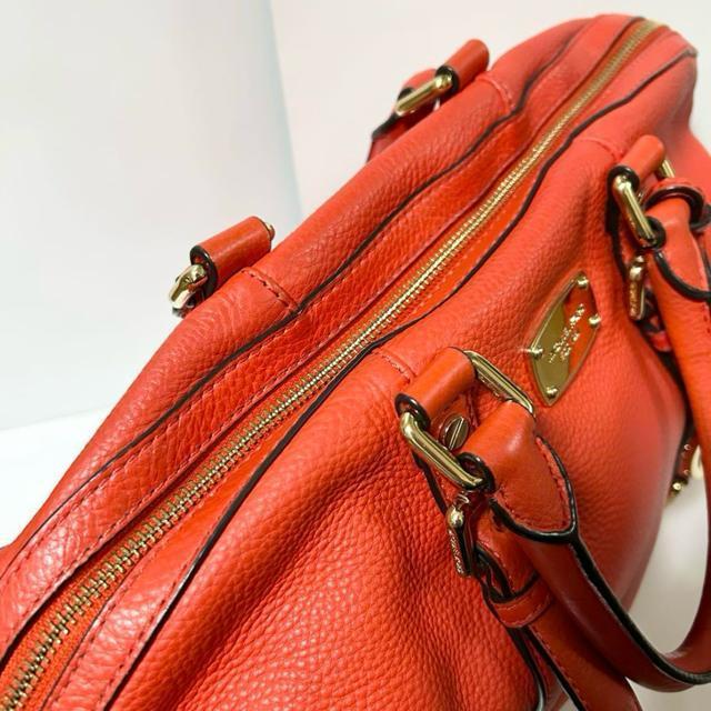 美品 Michael Kors マイケルコース ハンドバッグ オレンジ レッド < ブランド 美品 Michael Kors マイケルコース ハンドバッグ オレンジ レッド < ブランドの