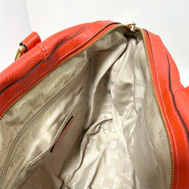 美品 Michael Kors マイケルコース ハンドバッグ オレンジ レッド < ブランド 美品 Michael Kors マイケルコース ハンドバッグ オレンジ レッド < ブランドの