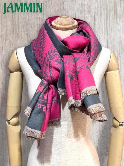 ペーズリー柄カシミヤストール カシミヤストール アジアン エスニック マフラー < 女性ファッション  ペーズリー柄カシミヤストール カシミヤストール アジアン エスニック マフラー < 女性ファッションの