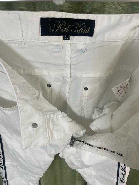 Karl Kani カールカナイ スキニーパンツ ゴルフパンツ白 サイズ32 L ストレッチ パンツ ジーンズ ホワイト 白 < ブランド Karl Kani カールカナイ スキニーパンツ ゴルフパンツ白 サイズ32 L ストレッチ パンツ ジーンズ ホワイト 白 < ブランドの