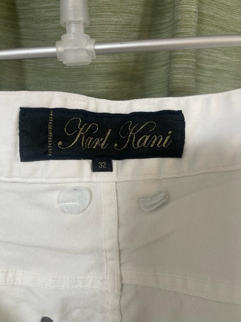 Karl Kani カールカナイ スキニーパンツ ゴルフパンツ白 サイズ32 L ストレッチ パンツ ジーンズ ホワイト 白 < ブランド Karl Kani カールカナイ スキニーパンツ ゴルフパンツ白 サイズ32 L ストレッチ パンツ ジーンズ ホワイト 白 < ブランドの