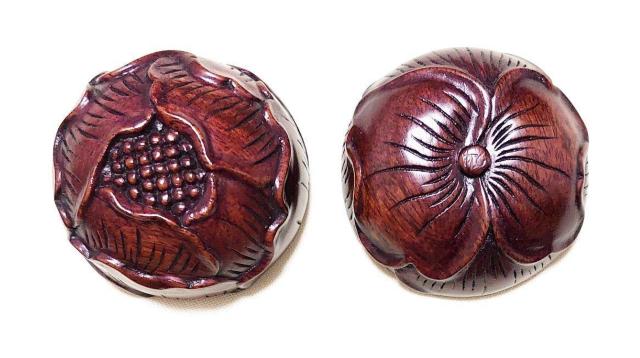 未使用 木彫 花紋 香合 茶道具 < インテリア/ライフ 未使用 木彫 花紋 香合 茶道具 < インテリア/ライフの