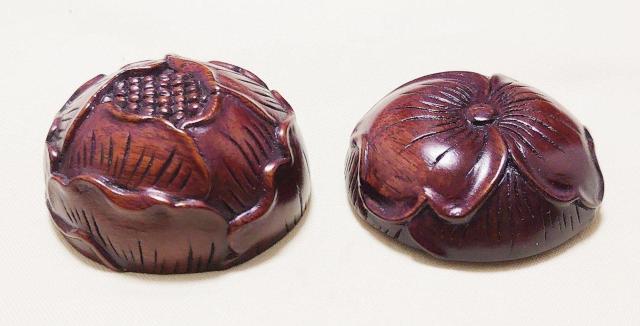 未使用 木彫 花紋 香合 茶道具 < インテリア/ライフ 未使用 木彫 花紋 香合 茶道具 < インテリア/ライフの