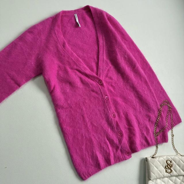 ◆日本製◆カシミヤ100%◆ふわふわシャギーニットカーディガン◆ピンク◆フリー < 女性ファッション ◆日本製◆カシミヤ100%◆ふわふわシャギーニットカーディガン◆ピンク◆フリー < 女性ファッションの