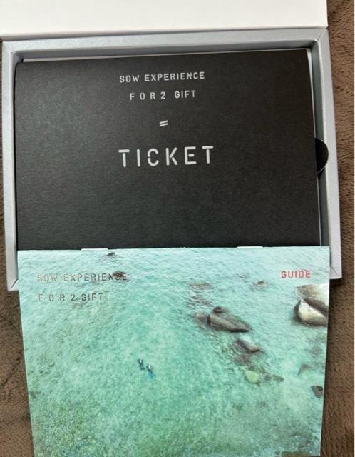 【未使用】体験ギフト SOW EXPERIENCE FOR2ギフト (RED) < チケット/金券 【未使用】体験ギフト SOW EXPERIENCE FOR2ギフト (RED) < チケット/金券の