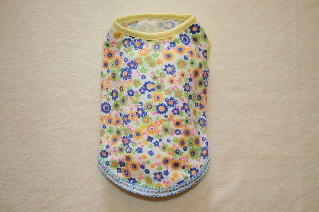 花柄プリントノースリーブTシャツ胴35cm < ペット/手芸/園芸  花柄プリントノースリーブTシャツ胴35cm < ペット/手芸/園芸の