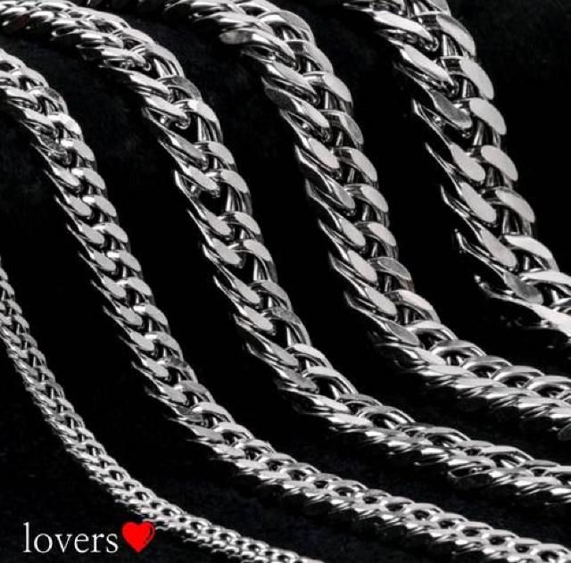 送料無料6mm幅シルバーステンレスダブル2面カットチェーンブレス < 女性アクセサリー/時計  送料無料6mm幅シルバーステンレスダブル2面カットチェーンブレス < 女性アクセサリー/時計の