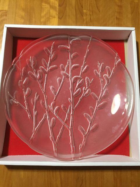 279.新品☆HOYA☆ねこ柳柄クリスタル大皿☆日本の四季 < インテリア/ライフ  279.新品☆HOYA☆ねこ柳柄クリスタル大皿☆日本の四季  < インテリア/ライフの