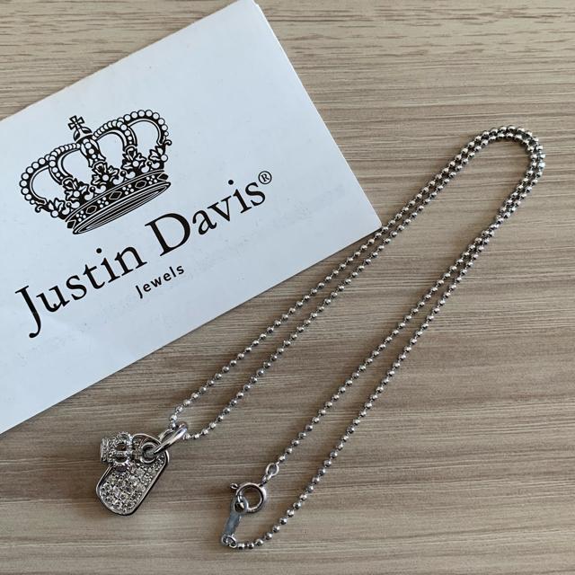 新品◆JUSTIN DAVIS◆DIAMOND DOG TAG NECKLACE◆40cm◆10万 < ブランド  新品◆JUSTIN DAVIS◆DIAMOND DOG TAG NECKLACE◆40cm◆10万 < ブランドの
