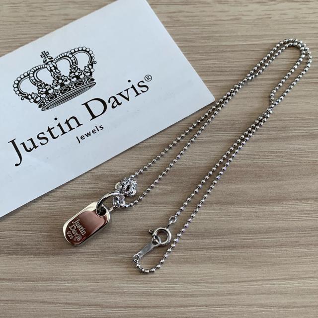新品◆JUSTIN DAVIS◆DIAMOND DOG TAG NECKLACE◆40cm◆10万 < ブランド  新品◆JUSTIN DAVIS◆DIAMOND DOG TAG NECKLACE◆40cm◆10万 < ブランドの