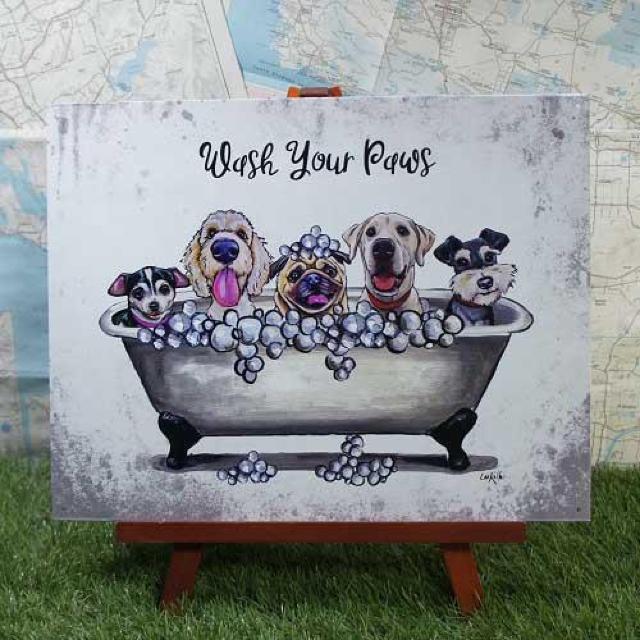 ViyuLŔzDog^Ck@Wash Your Paws@-Lee Keller-   zr[ 