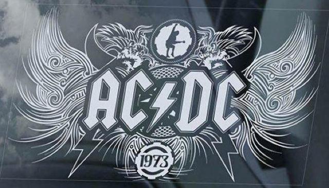 AC/DC A O@J[XebJ[ 165~100mm O\ J[ XebJ[ EChE V[ Rock bNoh  /oCN