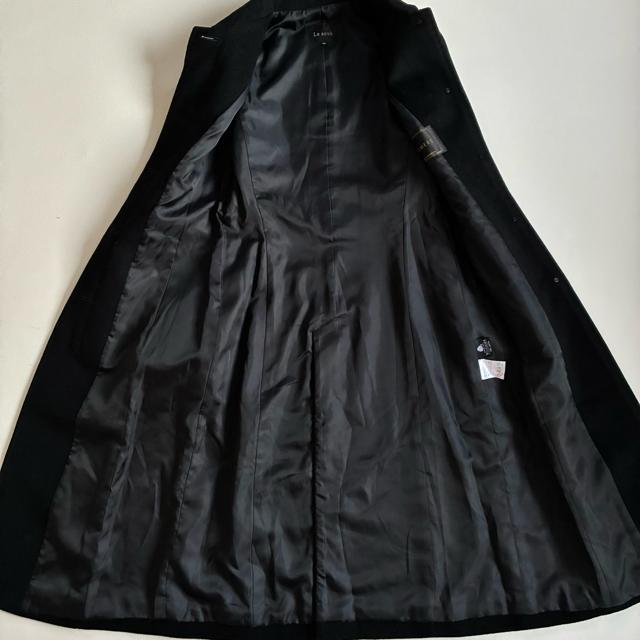◆美品◆ルスーク◆カシミヤ100%ロングコート◆ステンカラー◆ブラック黒◆S◆ < ブランド ◆美品◆ルスーク◆カシミヤ100%ロングコート◆ステンカラー◆ブラック黒◆S◆ < ブランドの