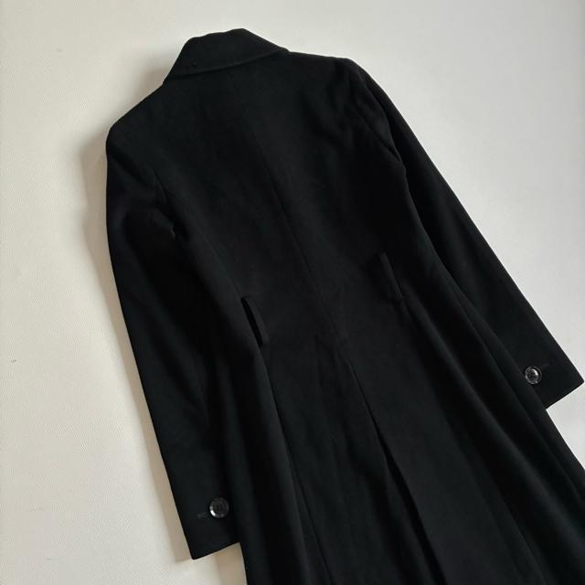 ◆美品◆ルスーク◆カシミヤ100%ロングコート◆ステンカラー◆ブラック黒◆S◆ < ブランド ◆美品◆ルスーク◆カシミヤ100%ロングコート◆ステンカラー◆ブラック黒◆S◆ < ブランドの