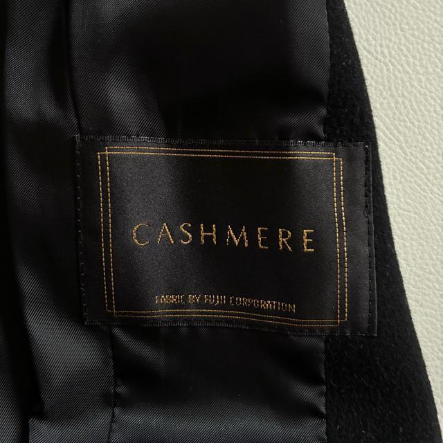 ◆美品◆ルスーク◆カシミヤ100%ロングコート◆ステンカラー◆ブラック黒◆S◆ < ブランド ◆美品◆ルスーク◆カシミヤ100%ロングコート◆ステンカラー◆ブラック黒◆S◆ < ブランドの