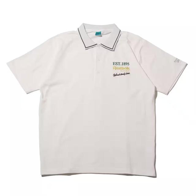 新品 WIND AND SEA × Reebok x atmos ポロシャツ S 白 半袖シャツ POLO SHIRT < ブランド 新品 WIND AND SEA × Reebok x atmos ポロシャツ S 白 半袖シャツ POLO SHIRT < ブランドの