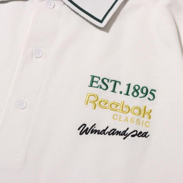 新品 WIND AND SEA × Reebok x atmos ポロシャツ S 白 半袖シャツ POLO SHIRT < ブランド 新品 WIND AND SEA × Reebok x atmos ポロシャツ S 白 半袖シャツ POLO SHIRT < ブランドの