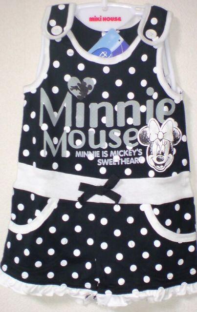 新品*タグ*ミニーマウス*ブラック*サロペット*水玉*オーバーオール*黒×白*モノトーン*ミニーちゃん < キッズ/ベビー  新品*タグ*ミニーマウス*ブラック*サロペット*水玉*オーバーオール*黒×白*モノトーン*ミニーちゃん  < キッズ/ベビーの