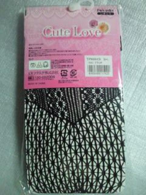 福助 フクスケ Cute Love ランダムラッセル レギンス ラッセル 10分丈 ブラック < 女性ファッション  福助 フクスケ Cute Love ランダムラッセル レギンス ラッセル 10分丈 ブラック < 女性ファッションの